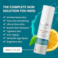 3- Sun Coast Sciences TOTAL PACKAGE essence 1oz Vitamin C Hyaluronic Acid