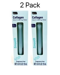 2 Pack Collagen Under Eye Serum Roller Smooths Dark Circles Bags