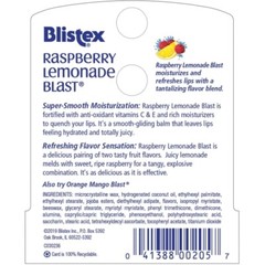 5 Pack Blistex Raspberry Lemonade Blast Fruit Blend Lip Balm SPF 15 .15 Oz Each