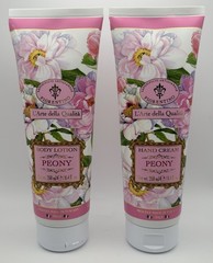 Saponificio Artigianale Fiorentino Peony Body Lotion & Hand Cream Set Italy