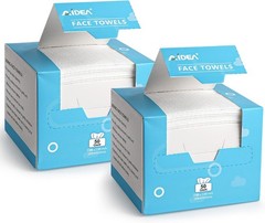 Face Towels Disposable-100Ct (2 Box), Face Cloths for Sensitive Skin | Clean