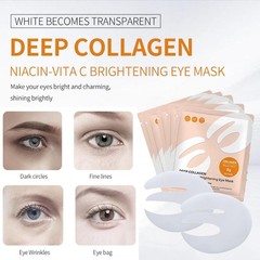 5 Pairs Deep Collagen Eye Patches Mask, E Shape Korean Mask for Dark…