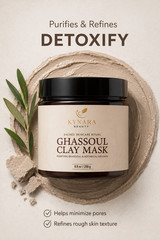 Moroccan Ghassoul Clay Mask Deep Cleansing Detox Face Body Mask Natural Glow