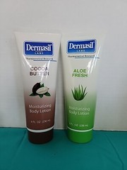 Dermasil Moisturizing Body Lotion Bundle: 8oz (1) Cocoa Butter & (1) Aloe Fresh