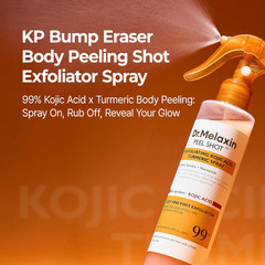 Peel Shot Kojic Acid Turmeric Body Exfoliator Spray 6.76 Fl.Oz – AHA PHA Niacina