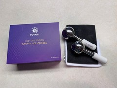 Poyany 360° Spin Edition Facial Ice Globes by MercattoWeb – Stainless Steel