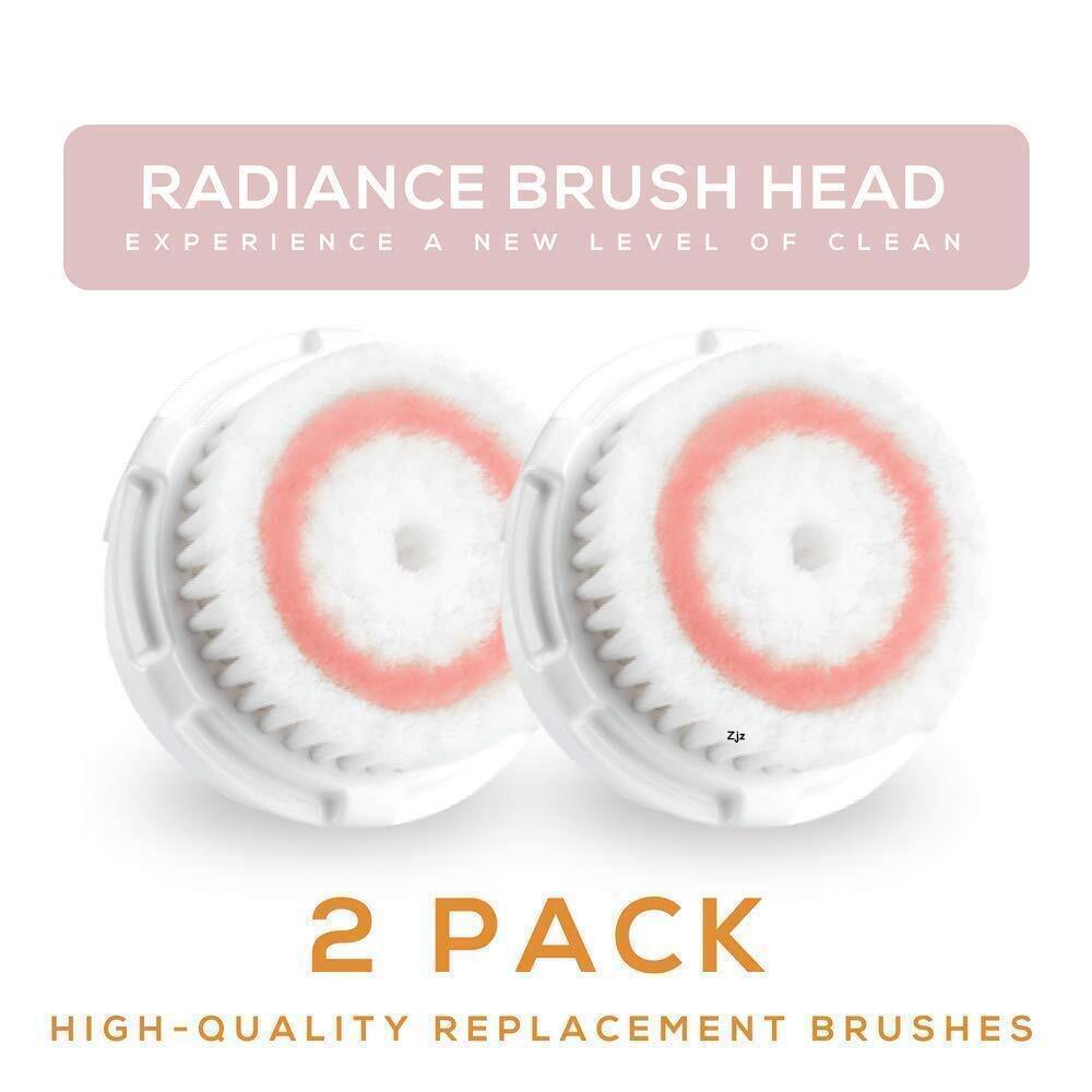 NEW 2 PACK Clarisonic Replacement Radiance Cleansing Brush Head for Mia 1,2,3