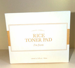 I&rsquo;m From Rice Toner Pads 140ml 60ct Niacinamide Adenosine Hydrating