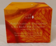 100% Pure Multi-Vitamin + Antioxidants PM Treatment Cream Vitamin C 1.5 oz