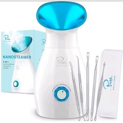 Pure Daily Care Nanosteamer 3-in-1 Facial Steamer Humidifier Extraction Kit NEW