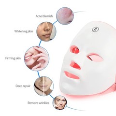 7 Colors LED Facial Mask Light Therapy Face Neck Skin Rejuvenation Beauty Tool