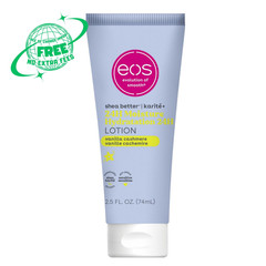 eos 24H Moisture Travel Body Lotion- Vanilla Cashmere, For Dry Skin, 2.5 fl oz