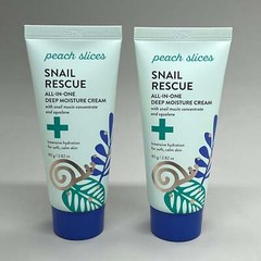PEACH SLICES (2 PACK) Snail Rescue All-In-One Deep Moisture Squalene Cream 2.82
