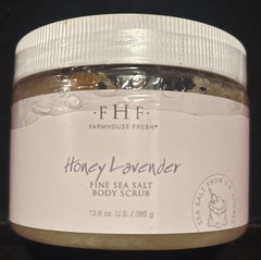 FHF FARMHOUSE FRESH HONEY LAVENDER SEA SALT SCRUB 13.6OZ NEW WITH FREE SHIPPING!