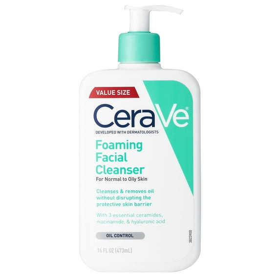 CeraVe Foaming Facial Skin Care Cleanser Oil Control Face&Body Wash for Normal