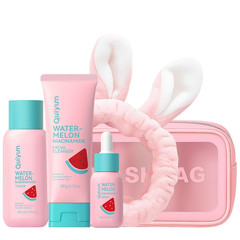 Watermelon & Niacinamide Skincare Set 3Pc Glow Facial Kit 3-In-1 Daily Routine