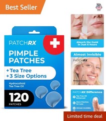 Hydrocolloid Acne Patches, 120 Count – Day or Night Wear for All Skin