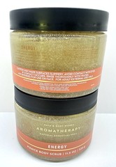 NEW 2-pack ENERGY PUMICE SCRUB Orang/ Ginger 11.5oz Bath Body Works Aromatherapy