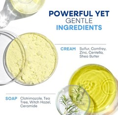 Balanitis Treatment for Men – Relieves Redness & Itching – Cream & Soap 2-Pc Kit
