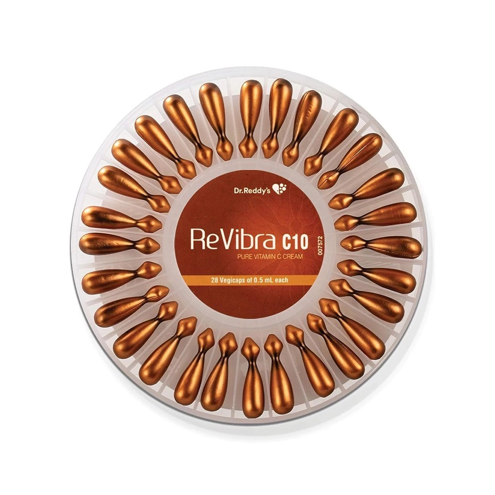 Revibra Dr Reddy&rsquo;s C10 Pure & Bioactive Vitamin C 10% Serum 28 Vegicaps of 0.5ml
