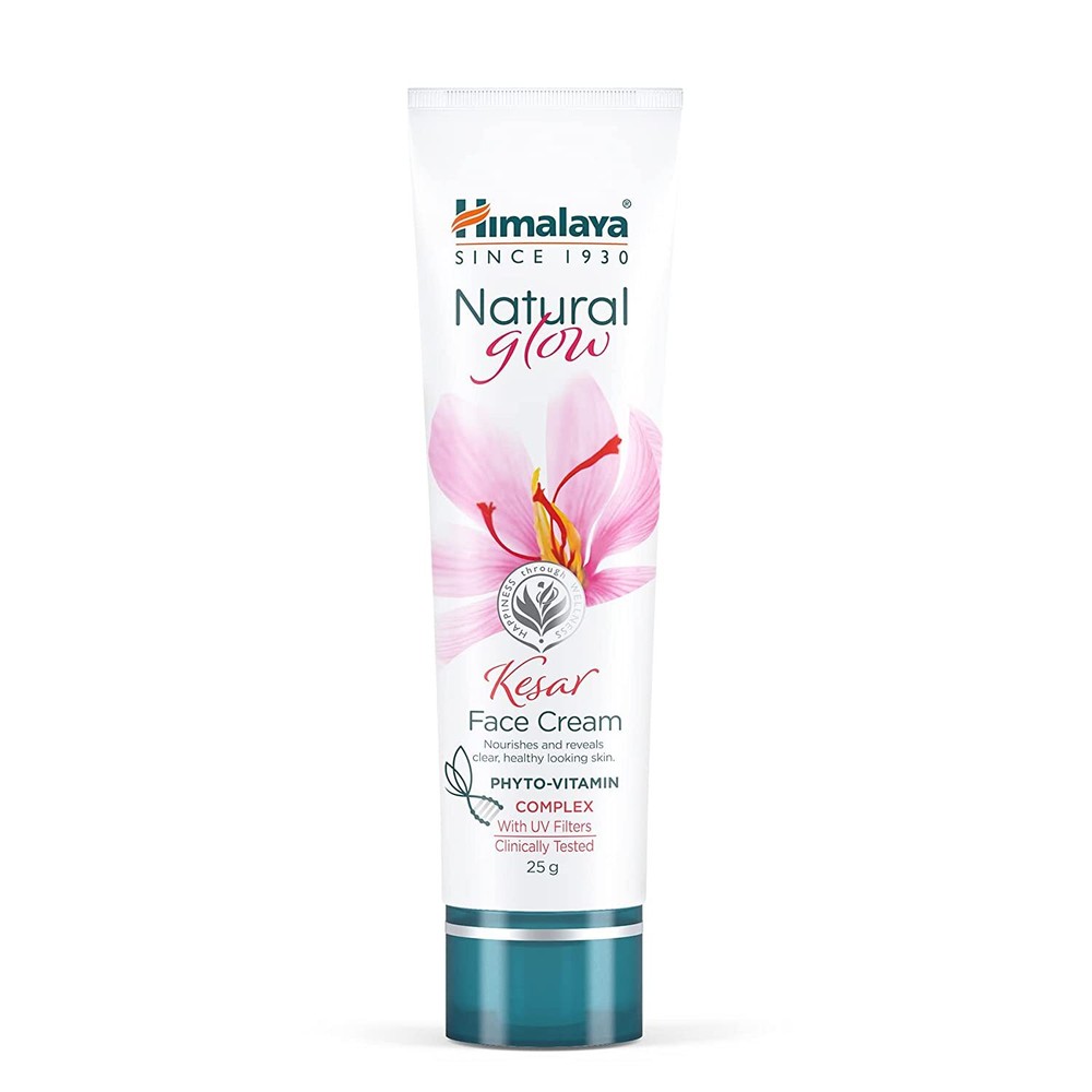 Himalaya Natural Glow Kesar Face Cream with Alfalfa & Saffron -25/50G -Free Ship