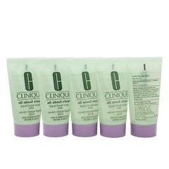 5x Clinique All About Clean Liquid Facial Soap Mild, 1 oz 30ml = 5oz 150mL Total