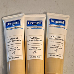 Dermasil Labs Oatmeal & Snow Mushroom Facial Cleanser 5 fl oz Lot of 3