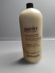 PHILOSOPHY~PURITY MADE SIMPLE~ONE STEP FACIAL CLEANSER~JUMBO~64 OZ.W Pump