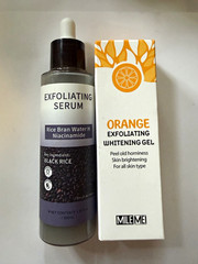 Exfoliating Set – MILEMEI Orange Exfoliating Whitening Gel + Black Rice Serum