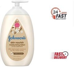 Johnson&rsquo;s Vanilla&oat, 16.9 Fl. Oz.skin Moisturizing Baby Lotion for Dry Skin