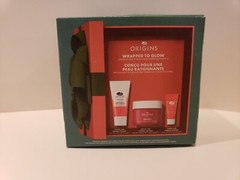 Origins ~ Wrapped To Glow ~ 3 Piece « Ginzing » ~ Travel Set ~ Face Set ~ NIB