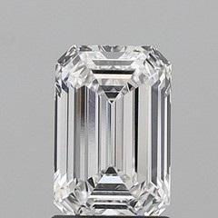 Certified Emerald Cut D Color 3 CT White Natural Lab grown Diamond Loose Gemston