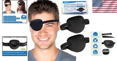 Full Coverage Black Eye Patch Set – Perfect for Lazy Eye Recovery & Cosplay