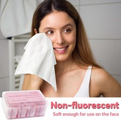 50 Pcs Compressed Towels Disposable Face 1 Count (Pack of 50), white