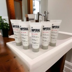 Lot of 5 Imperial Barber BODY LOTION 1oz (30ml) new Eucalyptus and Mint Scent