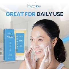 Zinc Face Wash | Zinc Soap Skin Therapy Body Cleanser for Acne, Rosacea, Eczema,