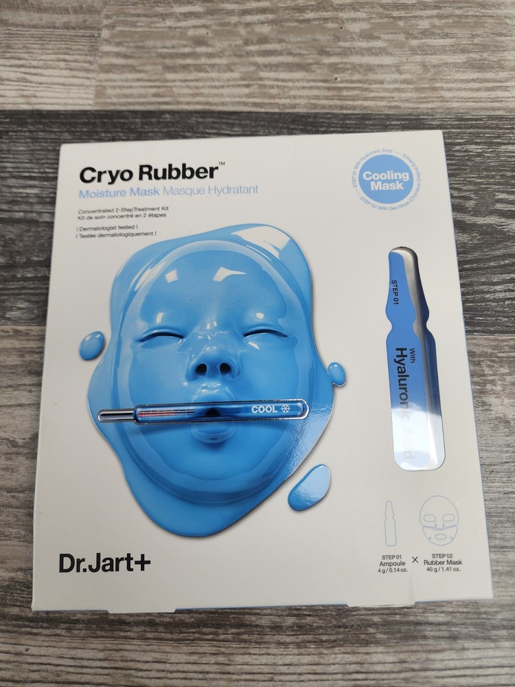 Dr. Jart+ Cryo Rubber Single-Use Cooling Mask HYALURONIC ACID Exp 5/2027