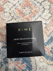 DIME Dewy Recovery with Mask NAD+, Snow Mushroom, Vit C, 3.3 fl oz NEW + SEALED!