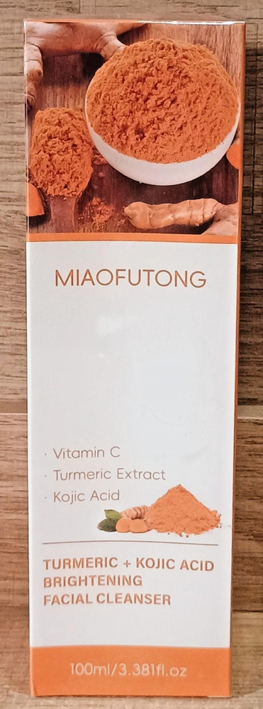 MIAOFUTONG Vitamin C Turmeric Kojic Acid Brightening Facial Cleanser 100ml