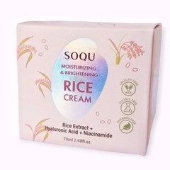 SOQU KOREA: MOISTURIZING & BRIGHTENING RICE CREAM. 2.48 FLOZ. ORG$36 NOW $22