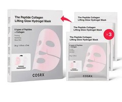 COSRX 3 Pcs Peptide Collagen Lifting Glow Hydrogel Mask | Lift, Firm and Glow