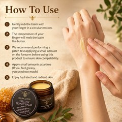3Pack Organic Grass Fed Beef Tallow Balm Raw Honey Lavender 2oz Skin Moisturizer