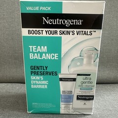 Neutrogena Team Balance Value Pack Ultra Gentle Cleanser & Daily Moisturizer New
