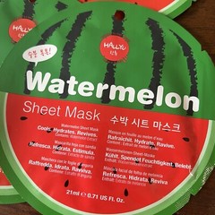 Lot Of 10 – Hallyu Watermelon Sheet Mask Cools Hydrates Revives Stocking Stuffer