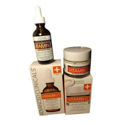 Advanced Clinicals Vitamin C Brightening Face Serum & Gel Cream Set 1.75 fl oz