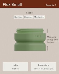 TSA-Compliant Magnetic Travel Skincare Containers – Essentials in 3 Capsules