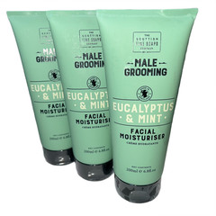 3x Scottish Fine Soap Company Eucalyptus & Mint Male Facial Moisturisers 200ml