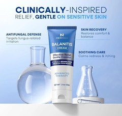 Balanitis Treatment for Men – Relieves Redness & Itching – Cream & Soap 2-Pc Kit