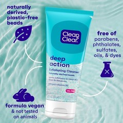 Clean & Clear Deep Action Exfoliating 7 Fl Oz (Pack of 1), Scrub