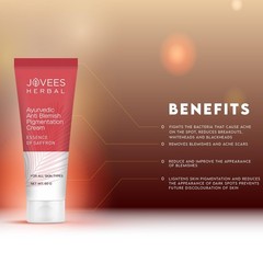 3X Jovees HERBAL AYURVEDIC Anti-Blemish Pigmentation Cream 60g X 3 PACK